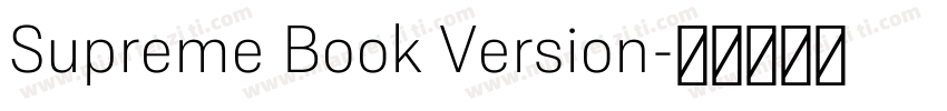 Supreme Book Version字体转换